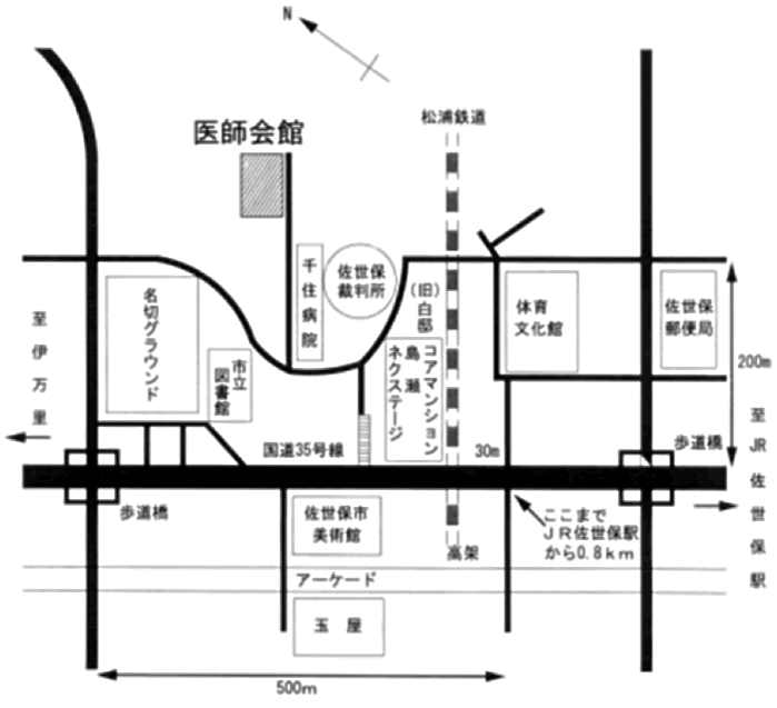 佐世保医師会館アクセスマップ