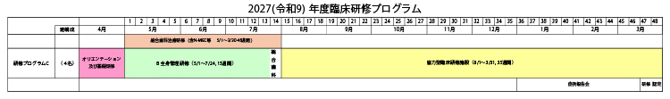 令和9年度臨床研修プログラムC