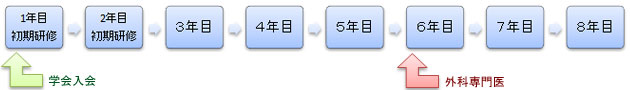 専門医までの流れ