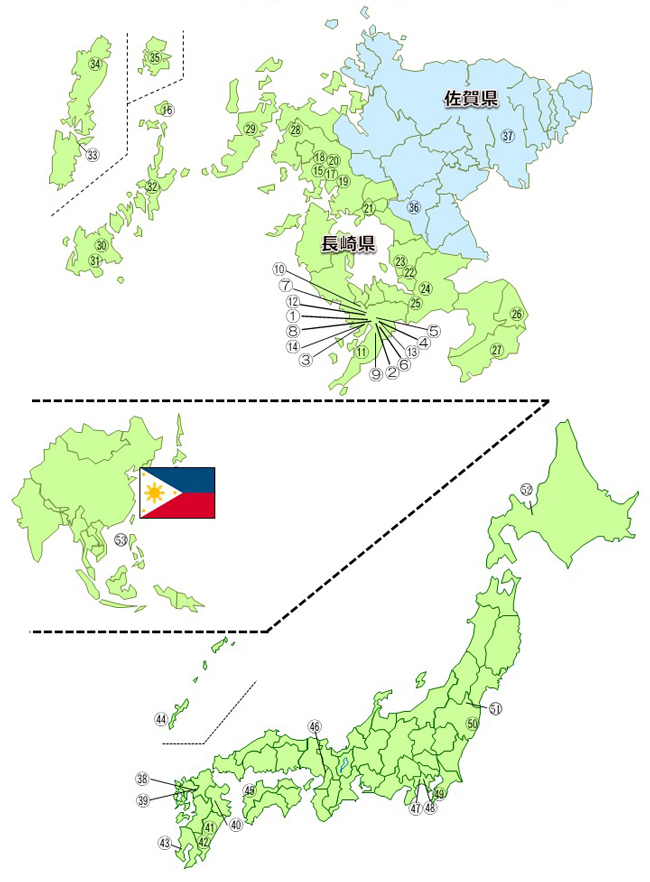 研修病院群Map