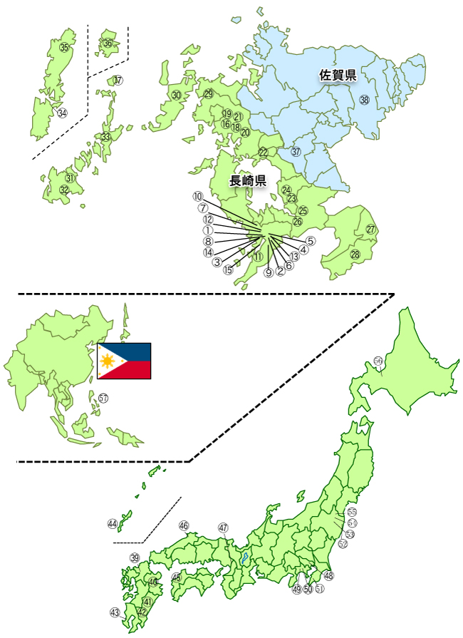 研修病院群Map