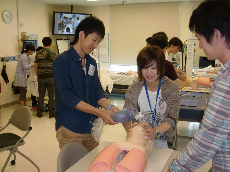 気道確保の講義・実習